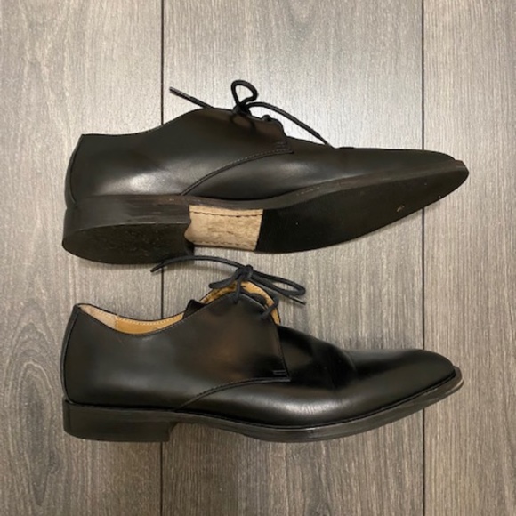 Everlane Modern Oxford Black Leather Lace Up Shoe Size 6.5 - Picture 4 of 9